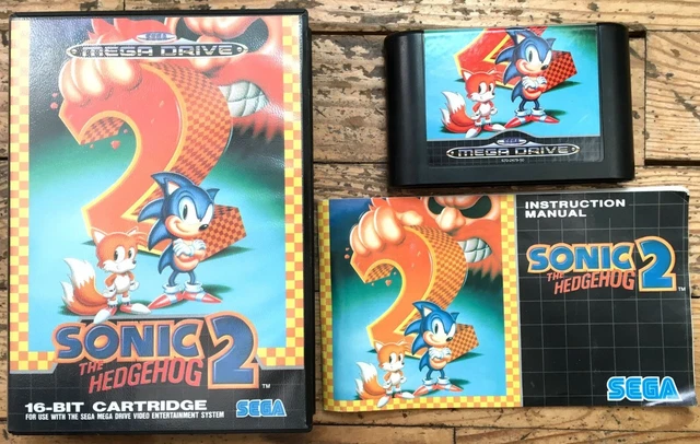 SONIC 2 THE Hedgehog Complet Boîte Notice Sega Megadrive Pal Euro Cib ...