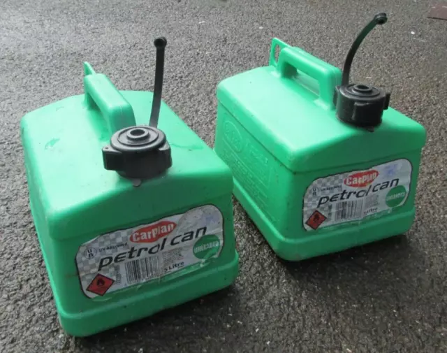 2x CarPlan 5 Litre Fuel Can 5L Unleaded Petrol Can