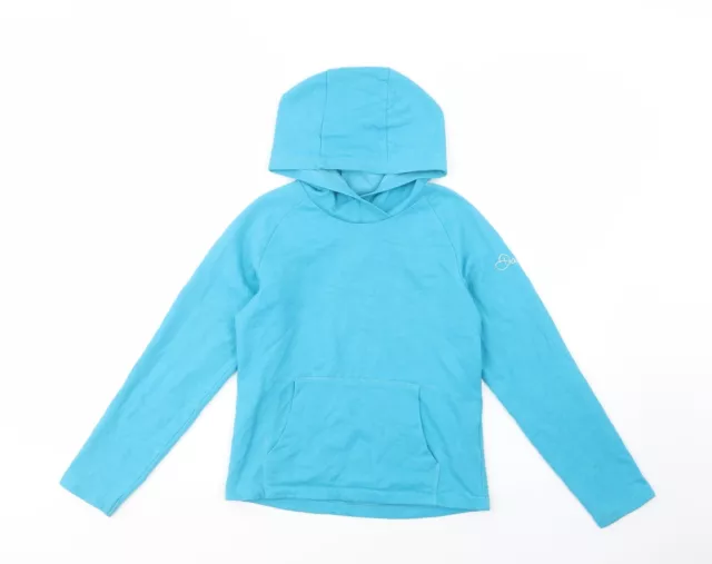 Dare 2B Girls Blue Cotton Pullover Hoodie Size 11-12 Years Pullover