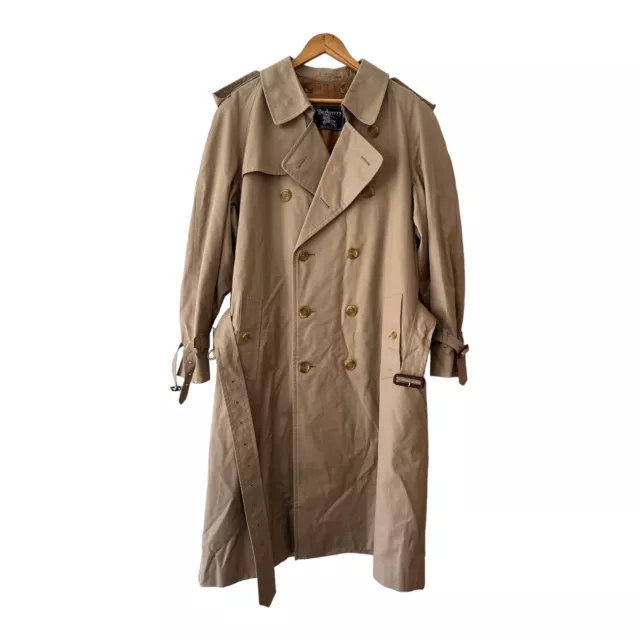 Burberry Trench Coat Double Breasted 56L Beige With Detachable Wool Lining