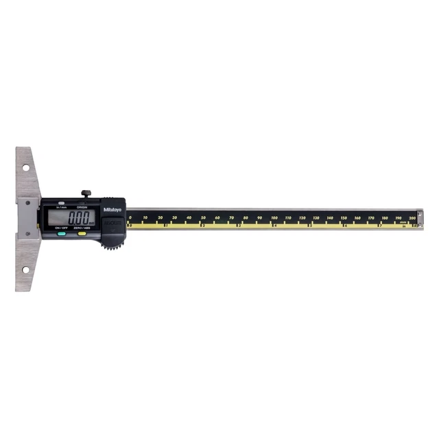 Mitutoyo 571 Series 0 to 8" SAE & Metric Digital Absolute Depth Gauge