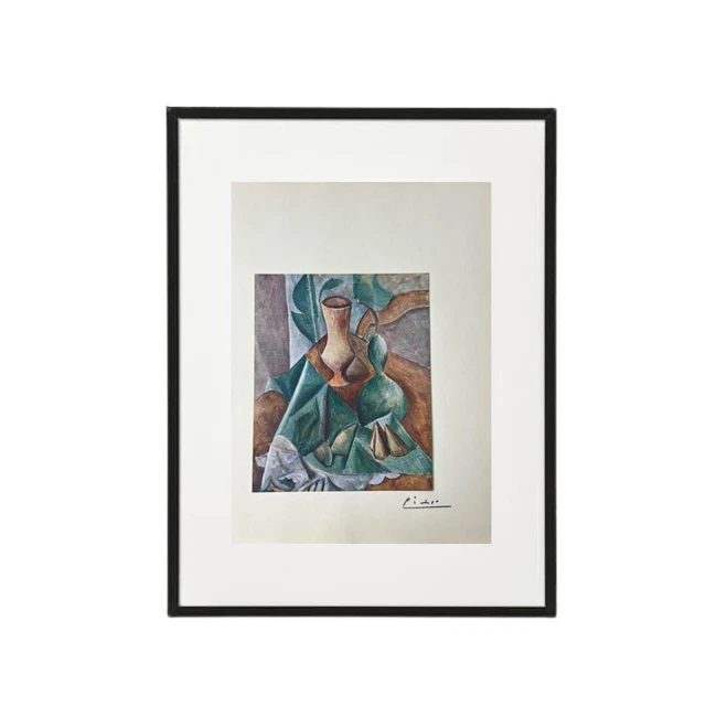 Pablo Picasso Original - Still Life - Hand Tipped Color plate print - Signed