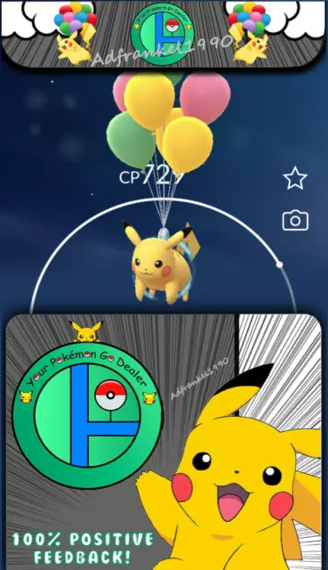 Shiny Green Shirt & Balloon Pikachu - Pokemon Go Air Adventure Taiwan Event  