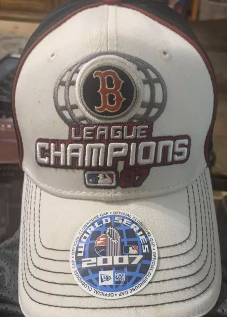 Boston Red Sox Hat Baseball Cap Fitted New Era 2007 World Series Champions