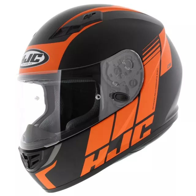 HJC CS15 Mylo motorcycle helmet - Matt Black Orange