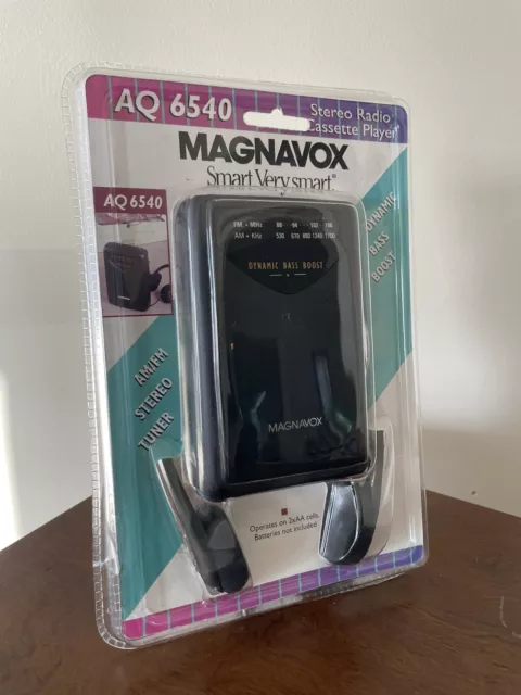 Philips Magnavox AQ6511 AM/FM Radio Cassette walkman Player Dynamic Not  Tested