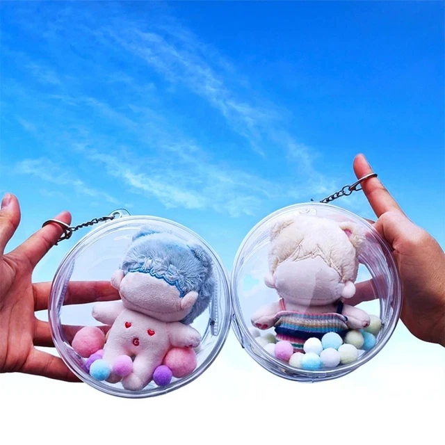Multicolor Doll Display Box 10cm Storage Case Gift Clear Outdoor Bag