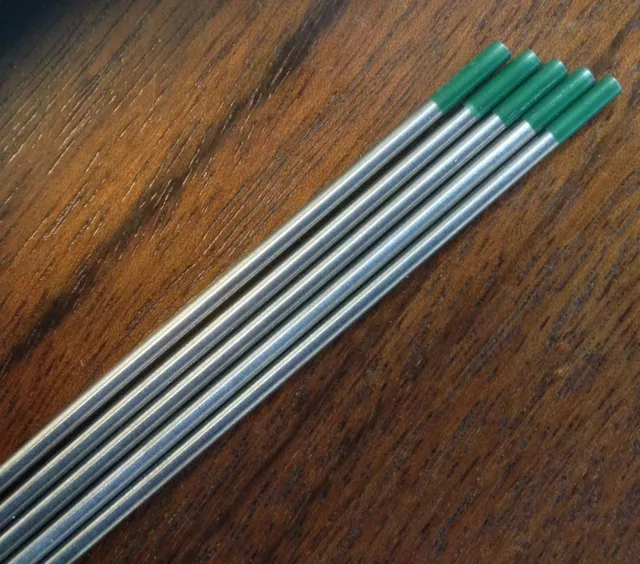 6 Électrodes Tungstène Soudure Tig 2,4X150mm Pur TH0 Vert Soudeur Onduleur