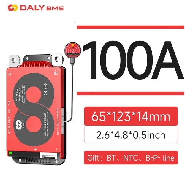 DALY SMART BMS 14S 48V 100A Li-ion BMS Common Port w/Balance+Bluetooth ...