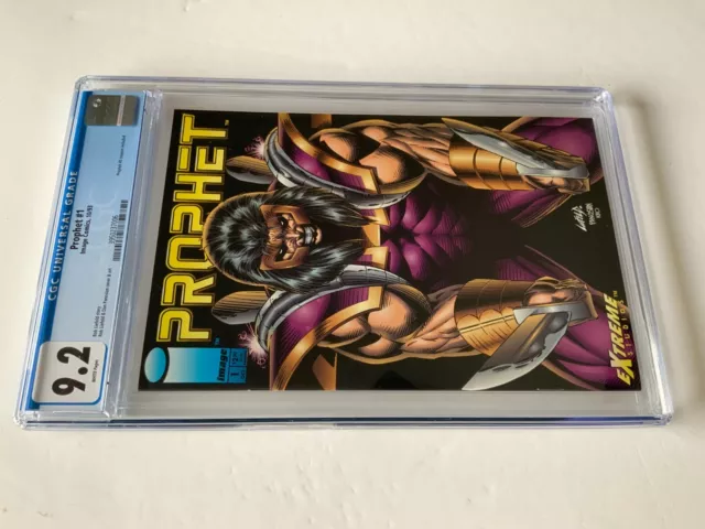 Prophet 1 Cgc 9.2 White Pages Coupon Included Rob Liefeld Image Comics 1993 Aa 7