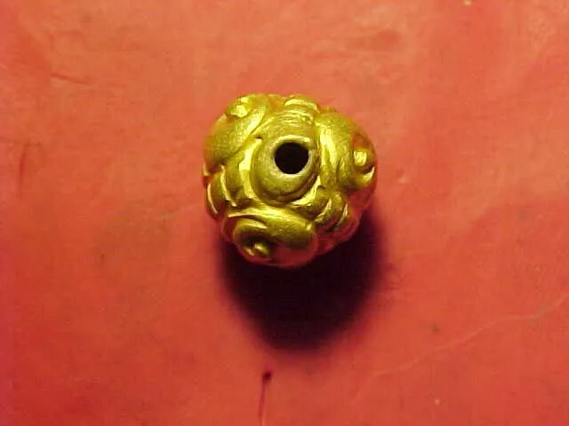 Authentic  Ancient  Sassanian gold spiral bead  circa 224-642 AD