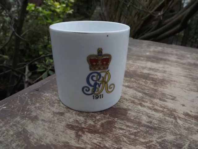 1911 Coronation King George 5th Lithophane Mug with Portrait to base