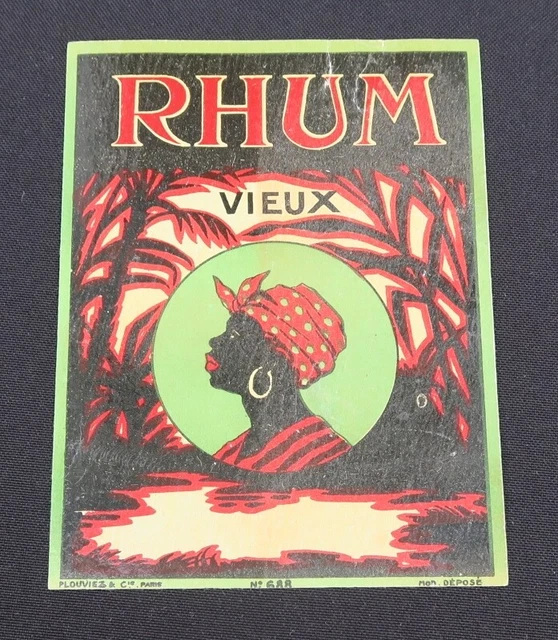 ETIQUETTE ANCIENNE RHUM - Vintage French Rhum label - Decoration DIY 1900 wine EUR 3,00 - FR