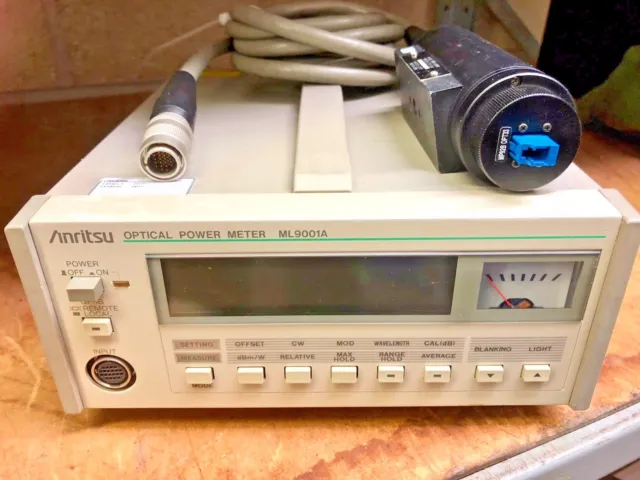 Anritsu Ml9001A Optical Power Meter And Sensor Ma9712A