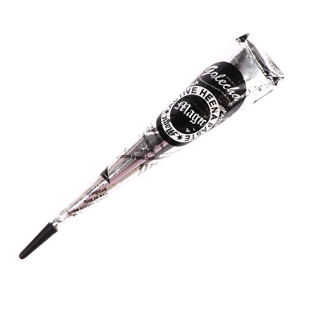 1 pieza pasta para tatuaje de henna negra india impermeable tatuaje temporal pomada Cre Sn