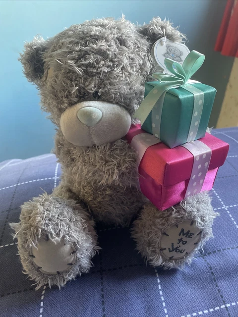 ME TO YOU Bear Tatty Teddy Holding 2 Presents Soft Plush Toy £6.49 ...