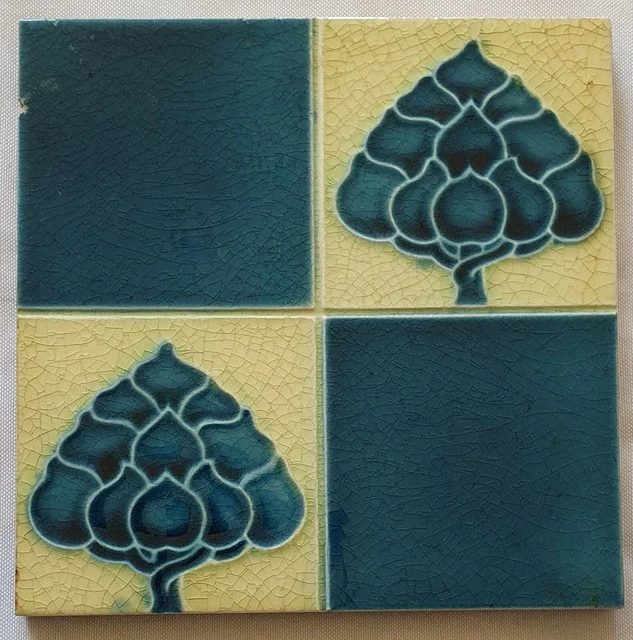 English Art Nouveau Tile.