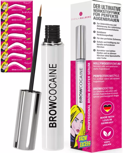 BROWCOCA!NE® Augenbrauen-Serum Für Schnelles Wachstum & Volle Brauen | Veganer E
