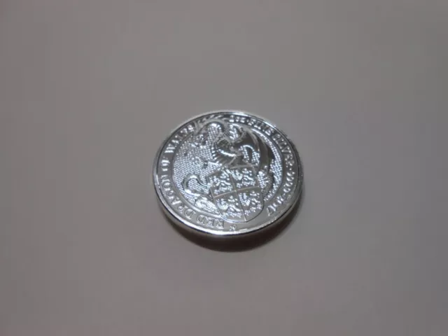 2017 Queen's Beast 5 Pound ~ 2 oz of .9999 Fine Silver ~ Red Dragon Of Wales