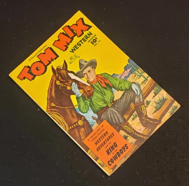Tom Mix Western #12 - '49 Fawcett Golden Age Comic Book - Carl Pfeufer Art (269)