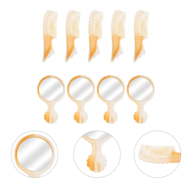 50 Sets Friseurkamm Spiegelkamm-Set Damen Geldbörse Reiseset Für Frauen Handbuch