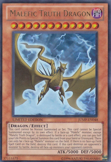 Yugioh Malefic Truth Dragon JUMP-EN048 Promo Near Mint