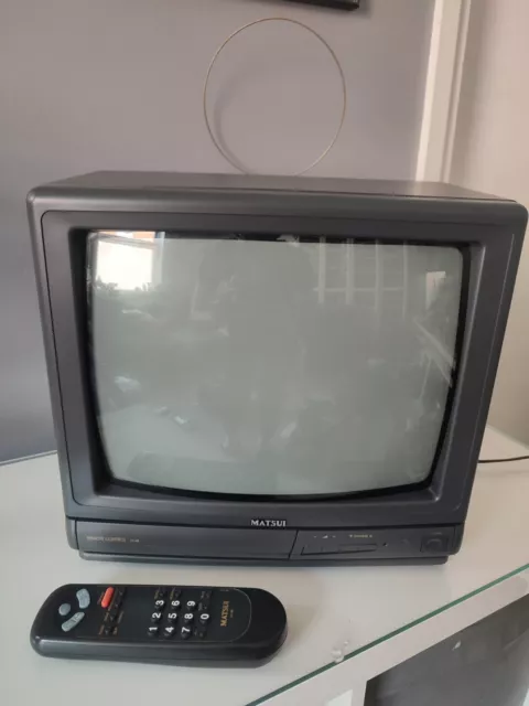 Matsui TV 1414R Televisore portatile SCART da gioco retrò vintage 14"" con telecomando