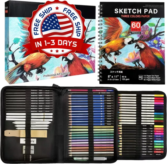 Kit De Arte Para Dibujo Y Pintura Utiles De Arte Ninos Niños Y Adolescentes Set.