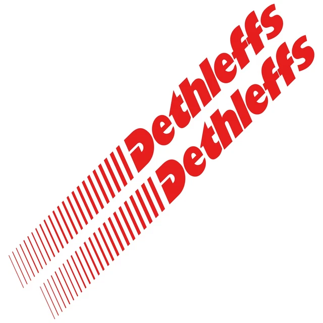 2 X DETHLEFFS Old 97,2cm x 9cm autocollant sticker camping car caravane