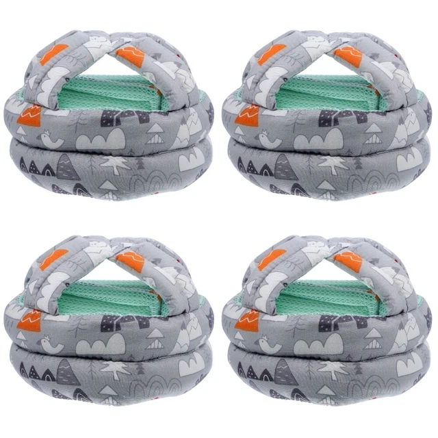 4x atmungsaktiv  bequemes Babymütze Baby-Laufmütze Pro krabbelnd