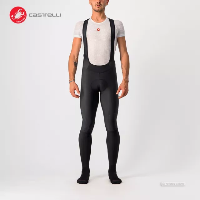 Castelli Velocissimo 5 Thermal Winter Latzhose: Schwarz/Blau