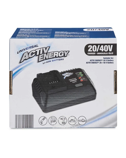 ACTIV ENERGY BATTERY CHARGER ONLY 4.0A 20v 40v Batteries Ferrex