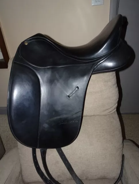 Bates Isabell Dressage Saddle, 17", easy change gullet PRICE $950