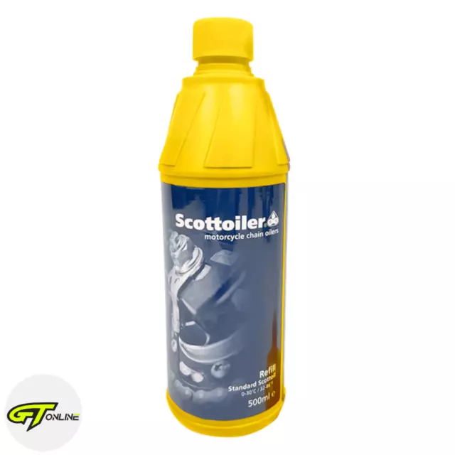 Scottoiler 500ml Blue Oil Motorcycle Bike Chain System Refill / Top Up Bottle
