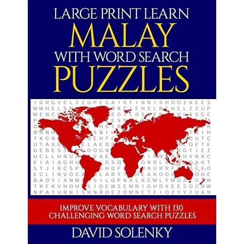 LARGE PRINT LEARN Malay with Word Search Puzzles Learn Paperback NEW