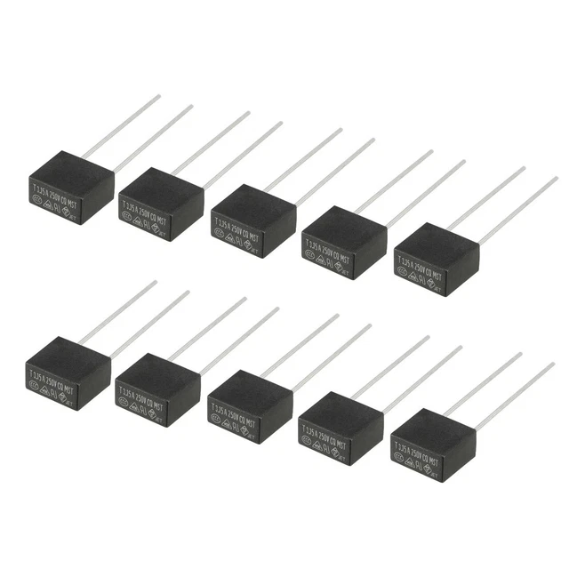 Fusible Micro fusion lente miniature monté par DIP 10pc T3.15A 3.15A 250V noir