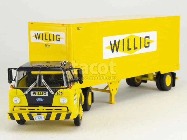Chevrolet Tilt Cab Serien 60 Halb Anhänger 1960 - Modell Presse 1/43
