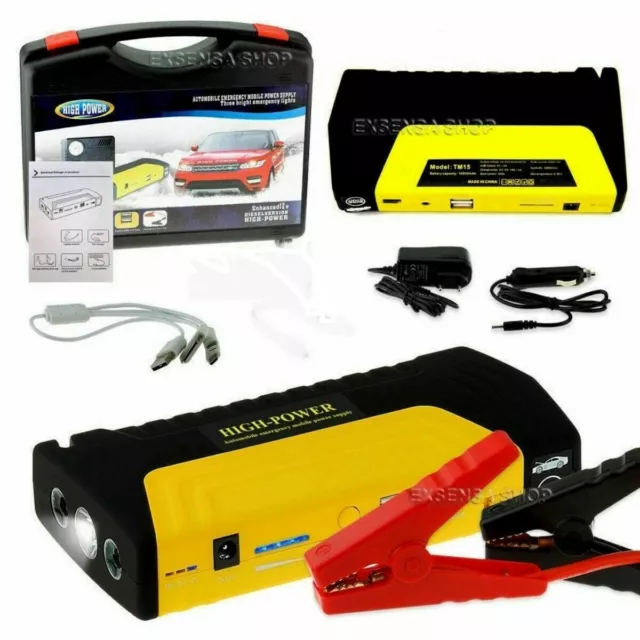 AUTO JUMP STARTER portatile di emergenza Batteria Booster Caricabatterie