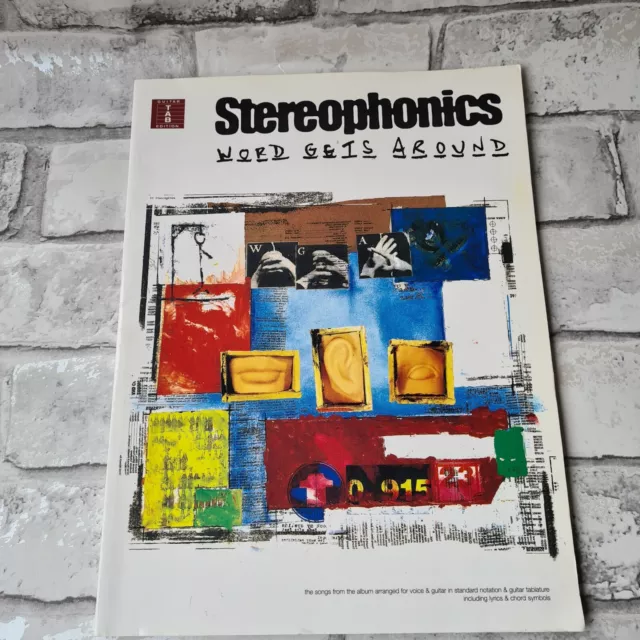 Stereophonics Word gets around, Guitar Tab Book Chords 1997