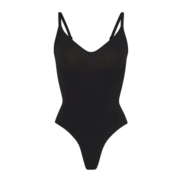 SKIMS BODYSUIT SIZE L XL Sculpting Thong Onyx Black Kim Kardashian