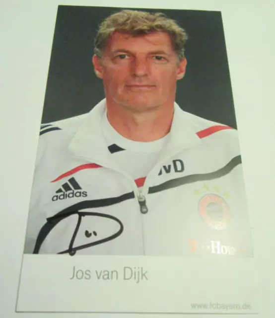 Jos van Dijk * signiert * AK Autogrammkarte Bayern München RAR