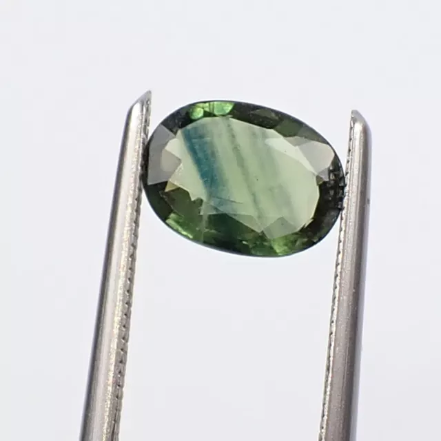 0.83 carat Oval 7.1x5.3mm Green-Blue Natural Australian Parti Sapphire Gemstone