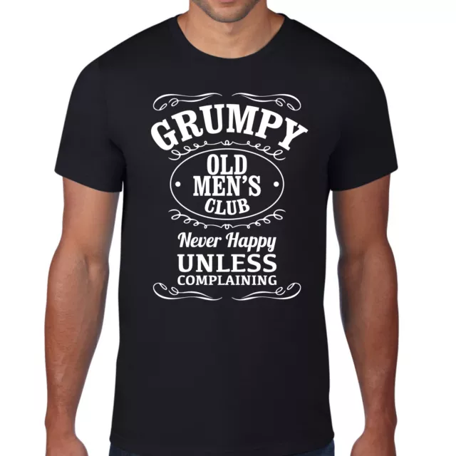 T-shirt club vecchio grumpy papà nonno papà scherzo padri maglietta uomo