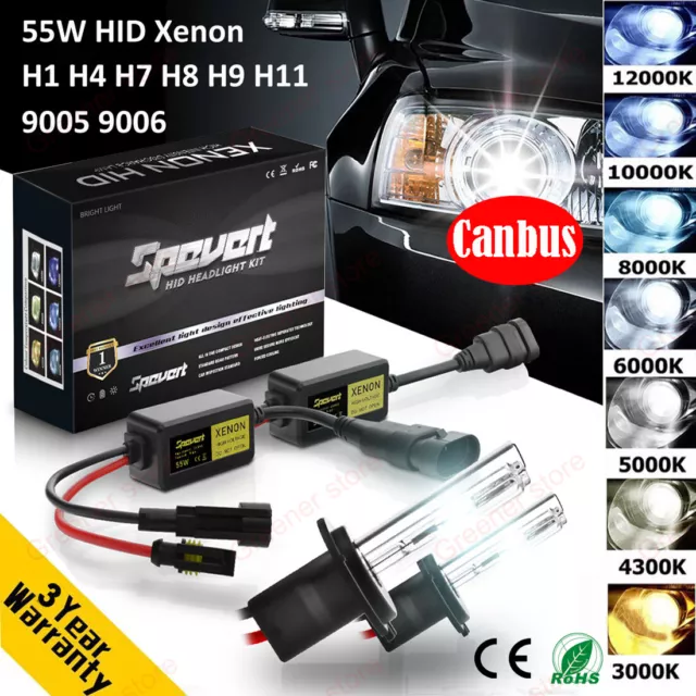 55W H1 H3 H4 H7 H8 H11 9005/6 Voiture HID Xénon Phare Ampoule Ballast No Error