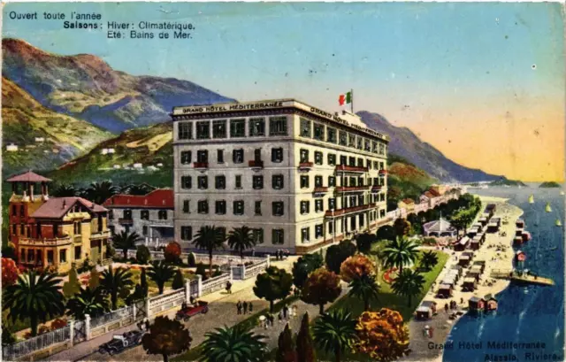 CPA AK ALASSIO Riviera-Grand Hotel Méditerranée ITALY (523903)