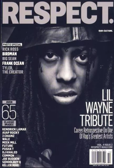 Retro POSTCARD Rap Rapper Hip-Hop Magazine Cover: Lil Wayne, Respect