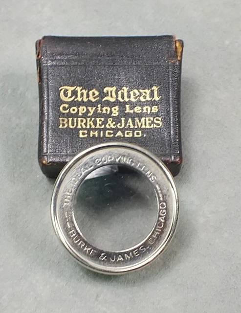 Vintage BURKE & JAMES Chicago THE IDEAL COPYING LENS With Case
