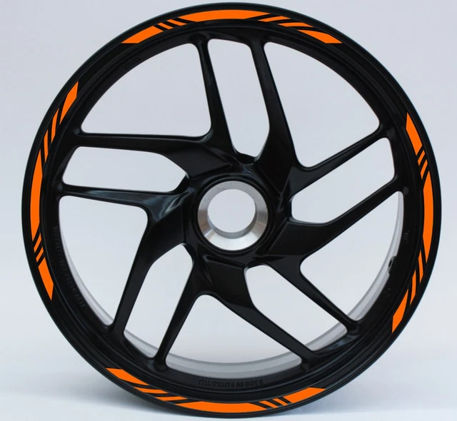 Adesivi Cerchi Moto Kawasaki Z800 - Verde E Bianco 17 Pollici, Anteriore E Posteriore - Foto 8