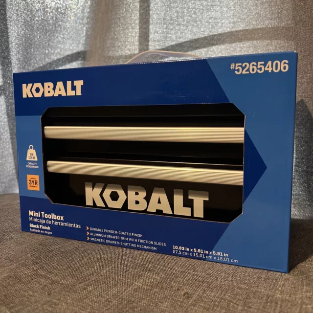 Kobalt Mini Black Steel Tool Box 25th Anniversary 5265407 NEW IN HAND