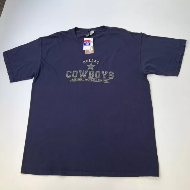Vintage Dallas Cowboys Shirt Men Large Short Sleeve 1999 Lee Sport Navy Cruise +